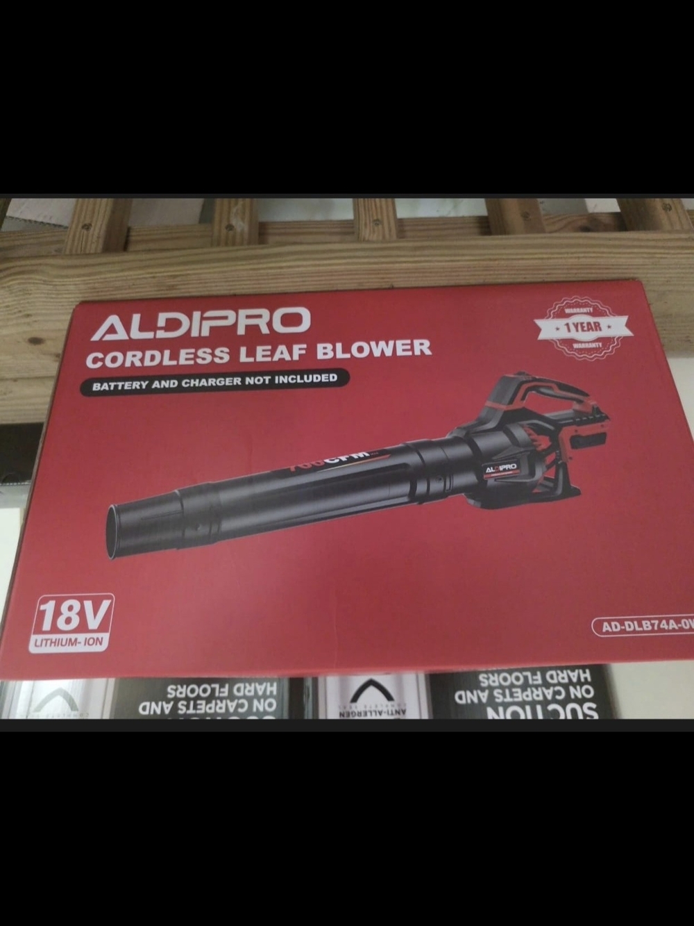 Brand New Aldipro 18V Cordless Leaf Blower (model AD-DLB74A-0W